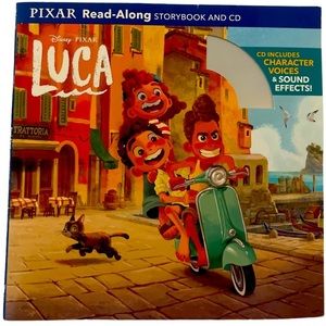 🪸disney’s Luca: Brand new paperback Disney book with Read-Along CD🐚